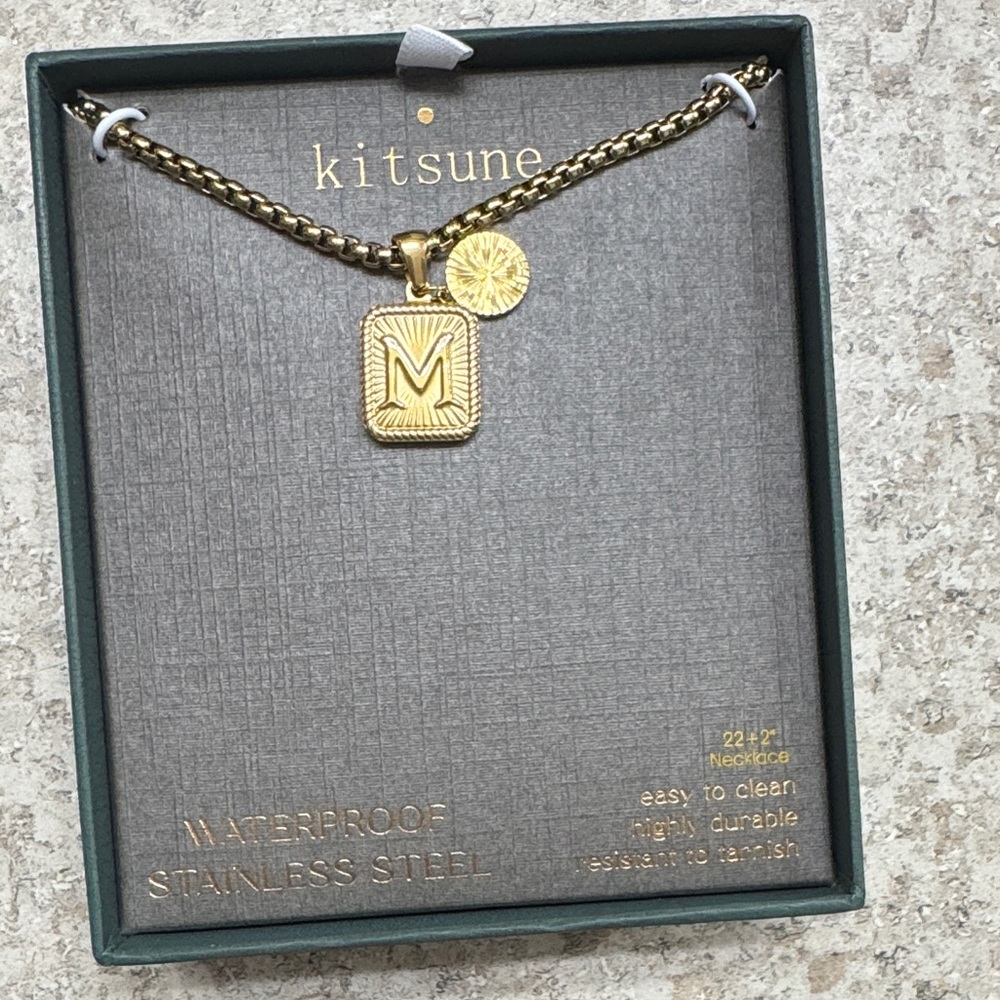 MAISON KITSUNE Gold Necklace